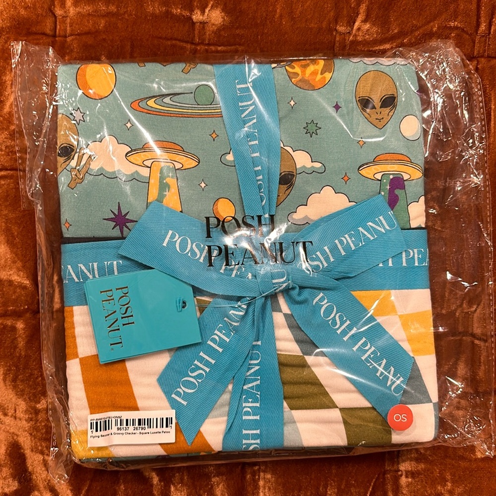 Posh Peanut Flying Saucer Groovy Checker Luxette Patoo NWT